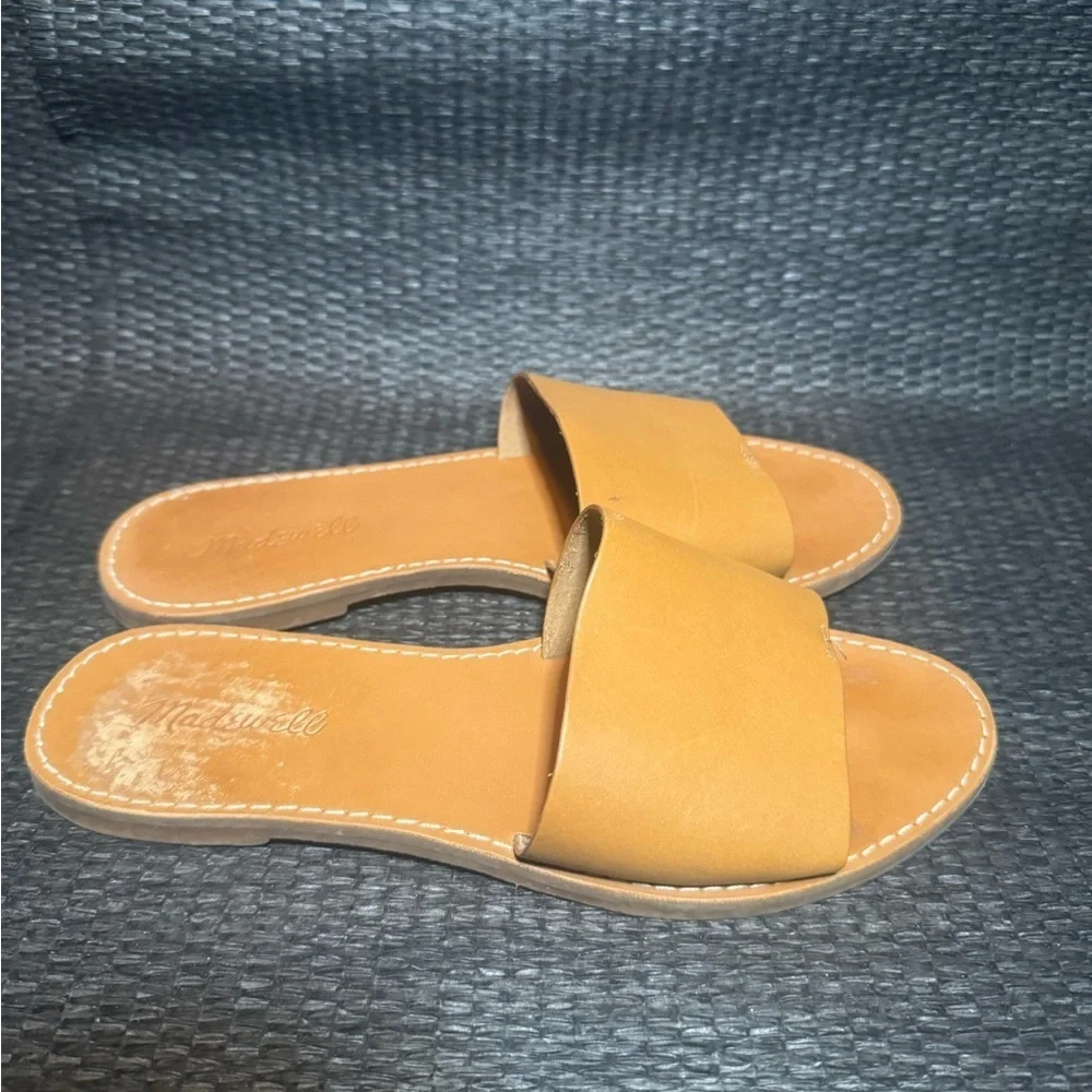 Madewell Tan Slide Sandals